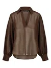 Drhope Dr. Hope Polo Neck Blouse Clothing In Brown