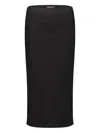 Drhope Longuette Elasticated-waist Skirt In Black