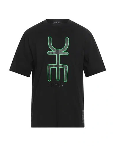 Drhope Man T-shirt Black Size M Cotton