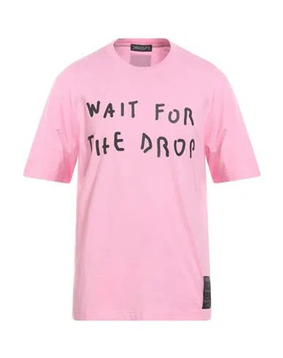 Drhope Man T-shirt Pink Size L Cotton