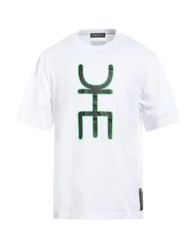 Drhope Man T-shirt White Size M Cotton In Green