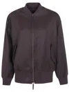 Drhope Herringbone-pattern Wool Bomber Jacket In Brown