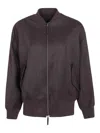 Drhope Maxi Bomber Jacket In Brown