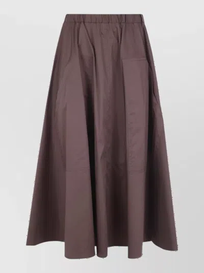 Drhope Midi A-line Skirt
