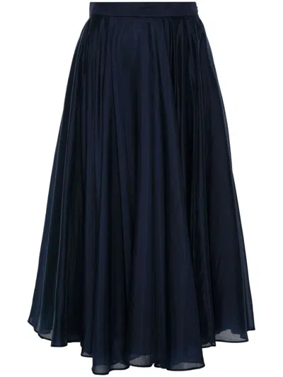 Drhope Midi Skirt With Pleats In Blue