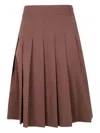 Drhope Pleated Midi Skirt