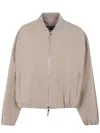 Drhope Zip-pocket Bomber Jacket In Neutral