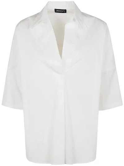 Drhope Oversized Blouse In Optical White