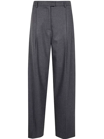 Drhope Pences Trousers In Medium Grey