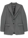 Drhope Pinstriped Blazer In Grey