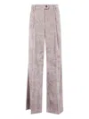 Drhope Pleated-front Corduroy Trousers In Pink