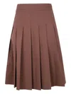 Drhope Pleated Midi Skirt