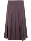Drhope Pleated Mini Skirt In Purple