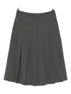 Drhope Pleated Skirt In Gray