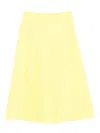 Drhope Pleated Skirt In Yellow