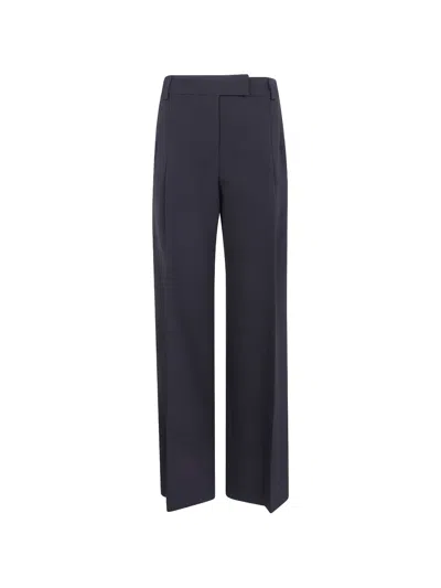 Drhope Pleated Tailored Trousers In Blue