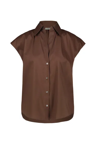 Drhope Poplin Blouse In Blue