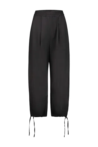Drhope Poplin Trousers In Black
