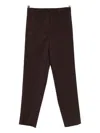 Drhope Pressed-crease Trousers In Brown