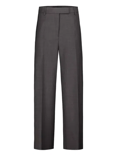 DRHOPE 压褶羊毛长裤