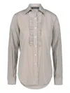 Drhope Dr. Hope Striped Cotton Shirt Clothing In Gray
