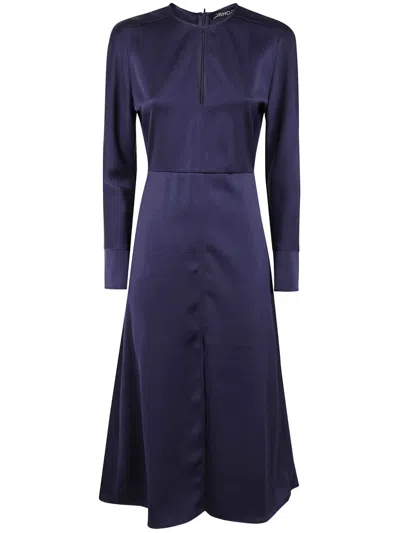 Drhope Satin Midi Dress In Blue