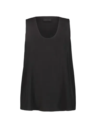 Drhope Scoop-neck Sleeveless Top In Black