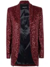 Drhope Sequined Blazer In Red
