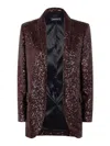 Drhope Sequined Blazer In Marrón