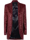 Drhope Sequined Blazer In Wine