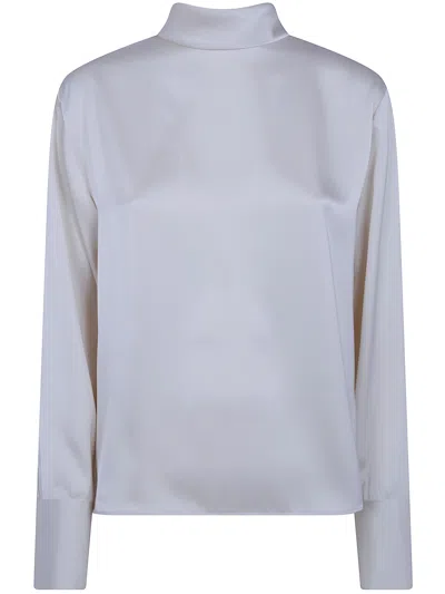 Drhope Shirt Main Feature "ribbon Silky Shirt" In Sand
