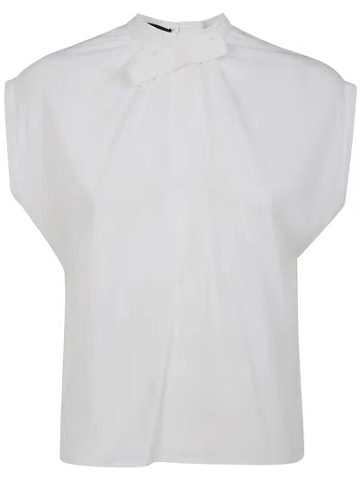 Drhope Dr. Hope Silk Blend Bow Blouse Clothing In White