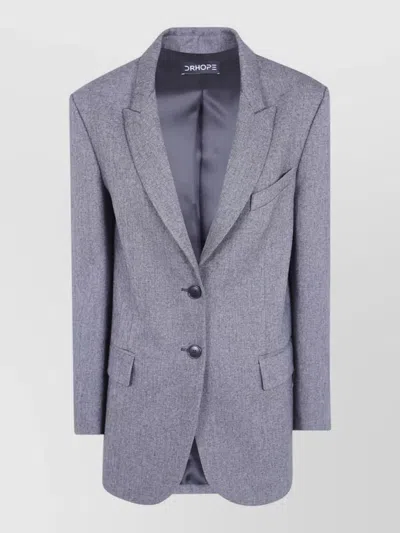 Drhope Single-breasted Blazer Jacket In Blue