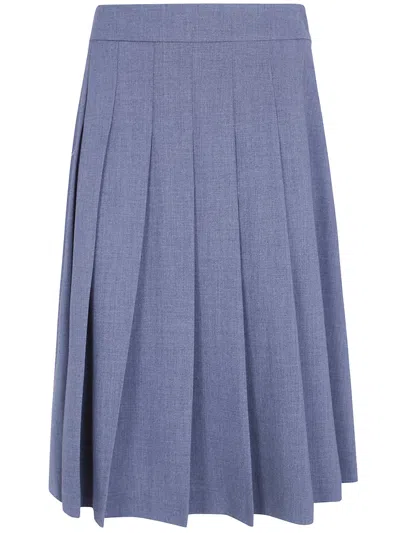 Drhope Skirt Pleated "classic Skirt" In Gray