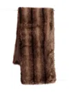 Drhope Dr. Hope Faux Mink Stole Accessories In Brown
