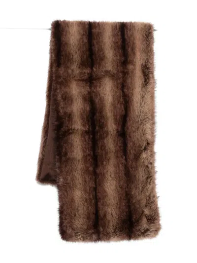 Drhope Dr. Hope Faux Mink Stole Accessories In Brown
