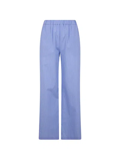 Drhope Striped Trousers In Blue