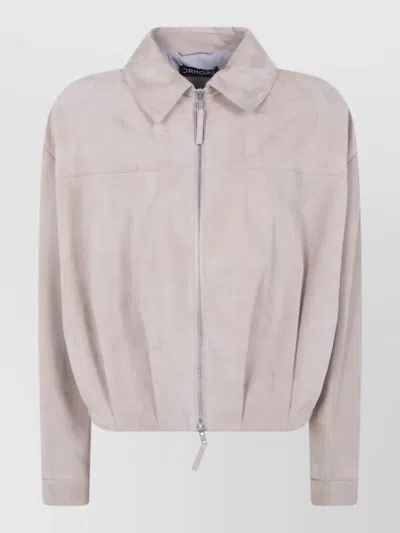 Drhope Suede Bomber Jacket