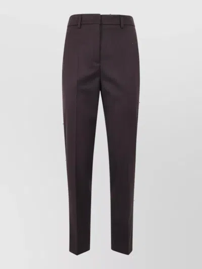 Drhope Tailored Trousers In Burgundy