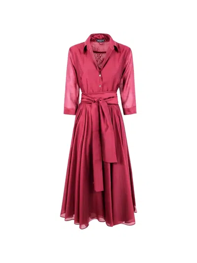 Drhope Tie-waist Shirt Dress In Pink