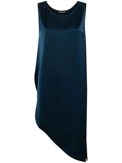 Drhope Tunic Dress With Slits In Blue