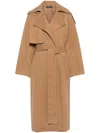 Drhope Twill Trench Coat In Brown