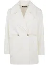 Drhope Wide Caban In White