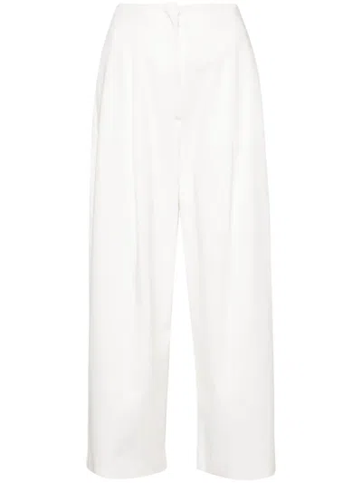 Drhope Wide-leg Trousers In White