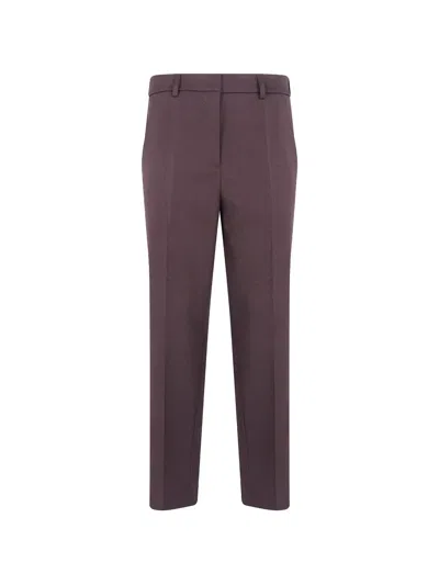 Drhope Wide-leg Pressed-crease Trousers In Purple