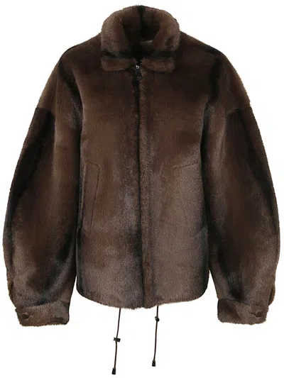 DRHOPE DRHOPE. WOMAN FAKE FUR JACKET CLOTHING