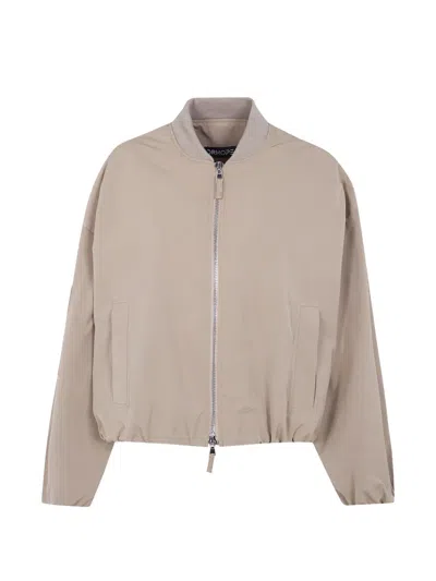 DRHOPE ZIP-POCKET BOMBER JACKET