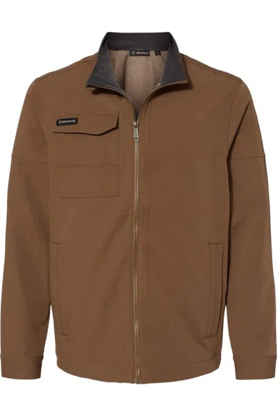 Dri Duck Ace Woven Stretch Soft Shell Jacket In Brown