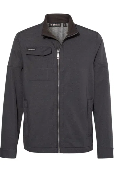 Dri Duck Ace Woven Stretch Soft Shell Jacket In Gray