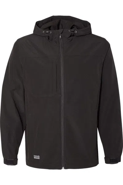 Dri Duck Apex Soft Shell Hooded Jacket In Black